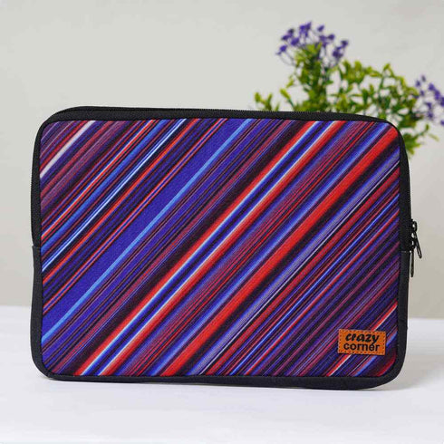 Multicolor Lines Printed Laptop Sleeve/Cover 11 inch